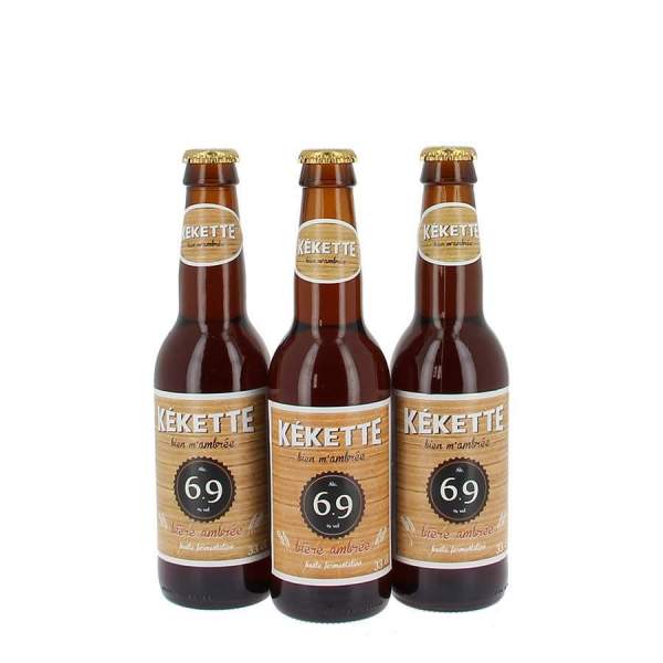 Kékette bière ambrée 6.9° 33cl par 3