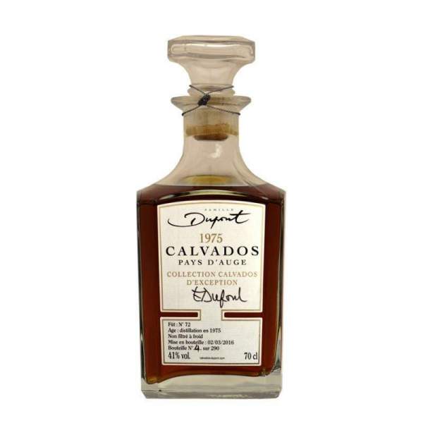Carafe Calvados millésime 1975 Dupont 42%vol 70cl