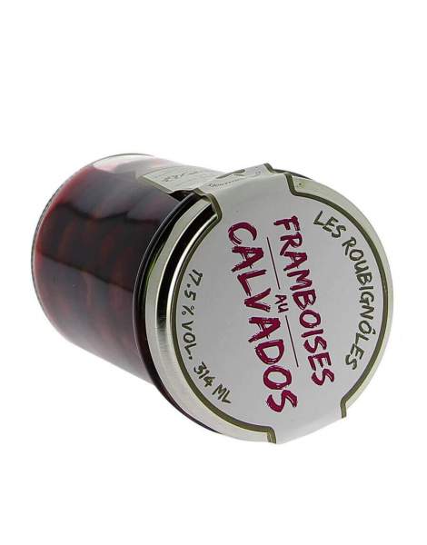 Framboises au calvados 30cl Les roubignôles Terres normandes