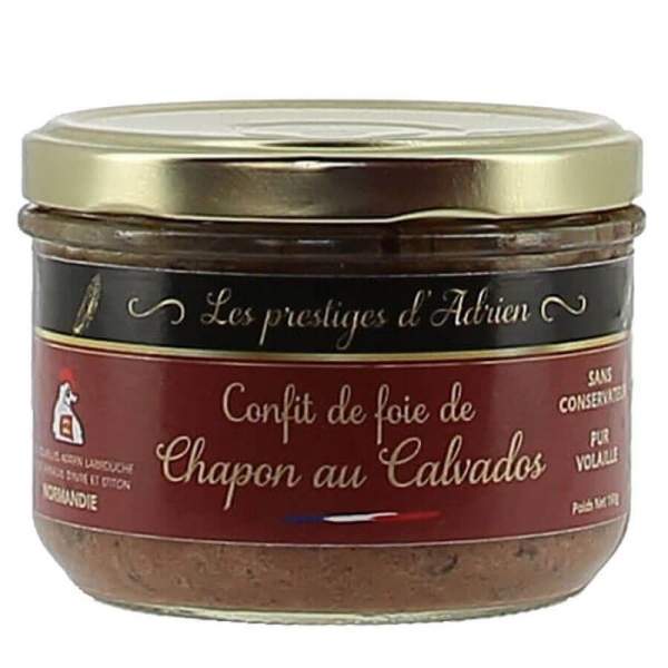 Confit de foie de Chapon au Calvados - Adrien & Cie 180g