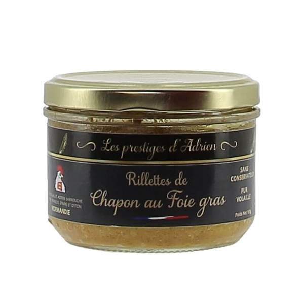 Rillettes de Chapon au Foie gras - Adrien & Cie 180g