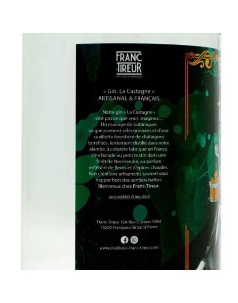 Gin "La castagne" Franc-Tireur 70cl 43%
