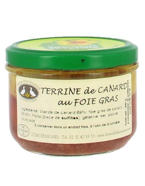 Terrine de canard au foie gras Ferme de La Houssaye 200g