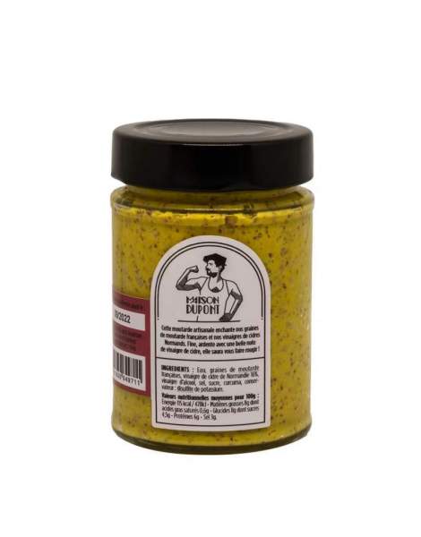 Moutarde finement broyée 195g Maison Dupont