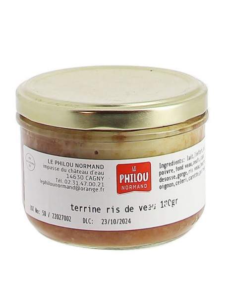 Terrine ris de veau Le philou normand 180g