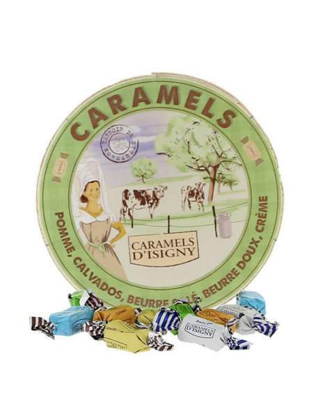 Caramels d'Isigny "Assortiment de Normandie" boite Camembert 150g