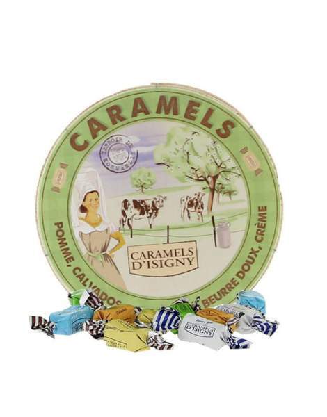 Caramels d'Isigny assortiment Normandie boite camembert 75g