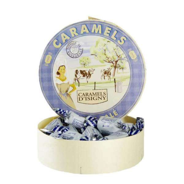 Caramels d'Isigny au beurre salé Boite Camembert 75g
