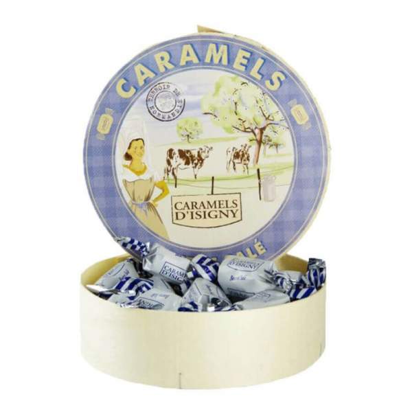 Caramels d'Isigny beurre salé Boite Camembert 250 gr