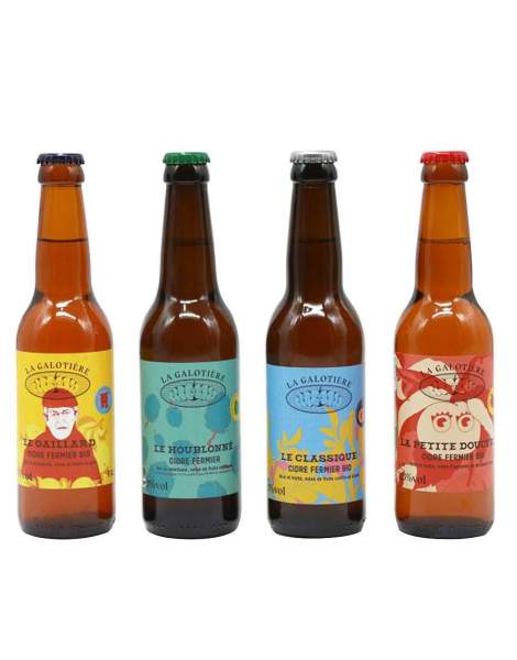 Coffret de 4 bouteilles de cidre de la Galotière 33cl