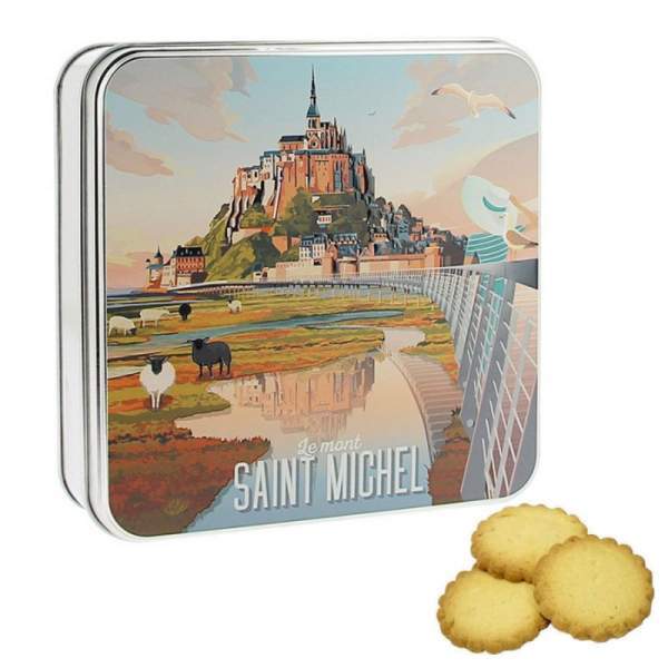Sablés et boîte illustrée "Mont Saint Michel" 120g