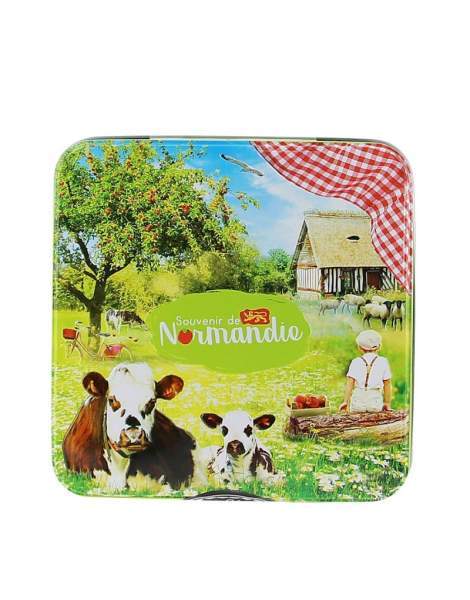 Sablés et boîte illustrée "Souvenir de Normandie" 120g