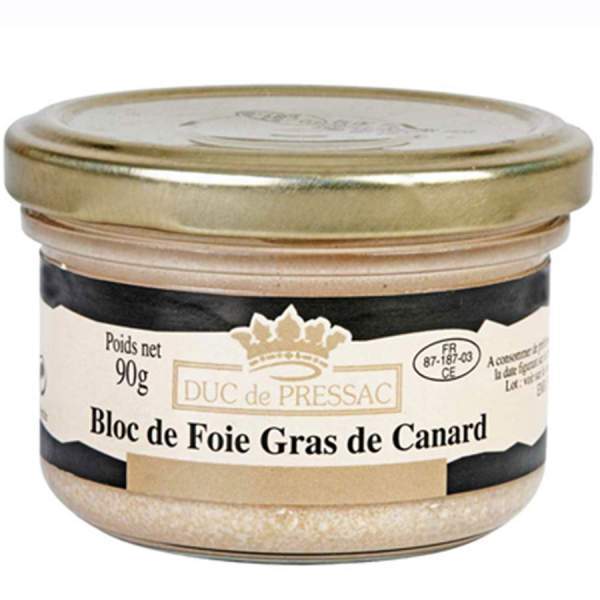 Foie gras de canard entier 90g Duc de Pressac