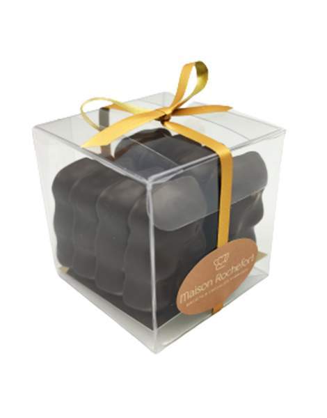 Cube 8 oursons guimauve au chocolat noir Maison Rochefort 50g
