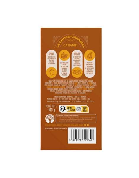 Tablette des normands au chocolat au lait et au caramel 32% 100g Chevaliers d'Argouges