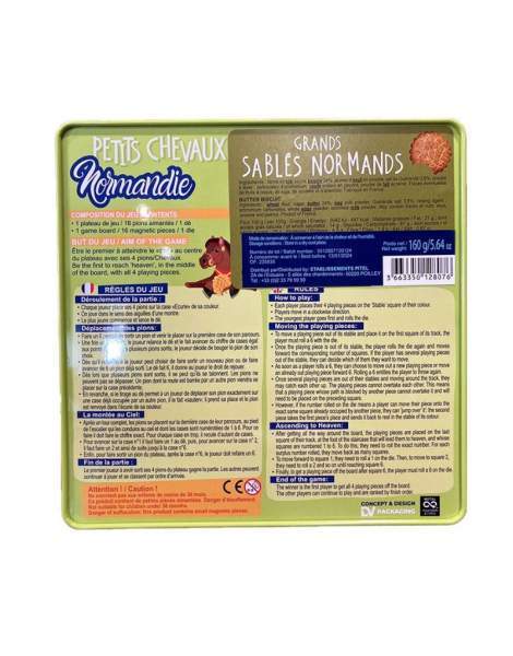 Jeu des petits chevaux normand avec sablés 160g