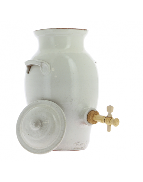 Vinaigrier en grès blanc 3 Litres