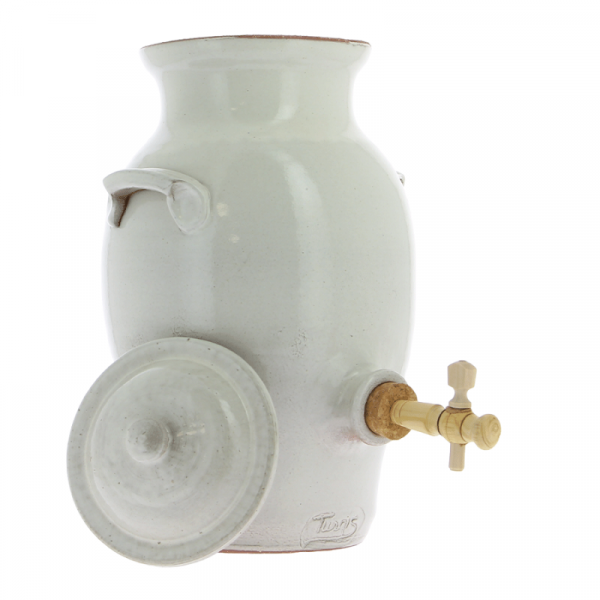 Vinaigrier en grès blanc 3 Litres