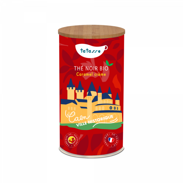 Thé noir bio caramel-crème Caen Tatasse 100g