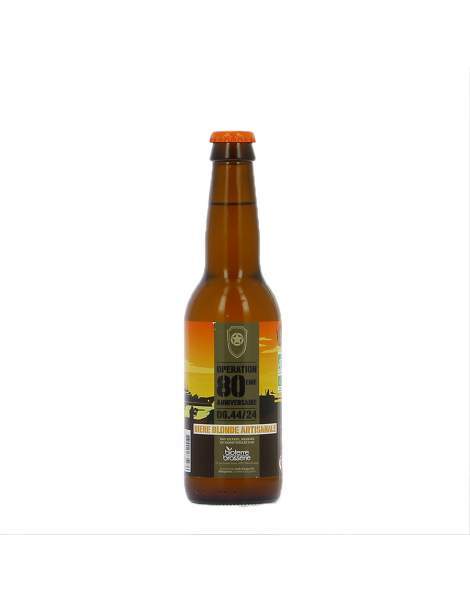 Bière Blonde D-Day 80 ans du débarquement 33cl 5% Brasserie Bioterre