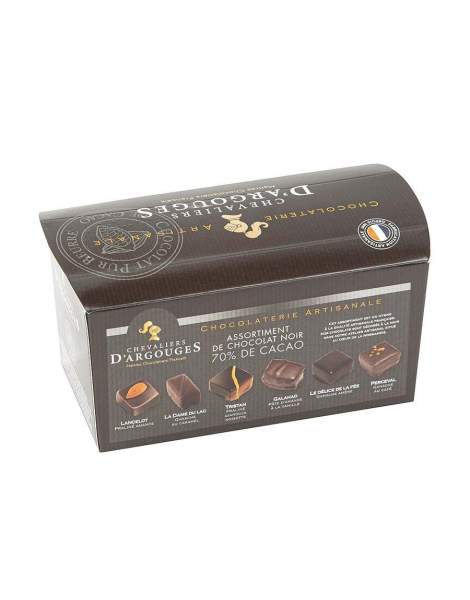 Assortiment de chocolats noir 185g Chevaliers d'Argouges
