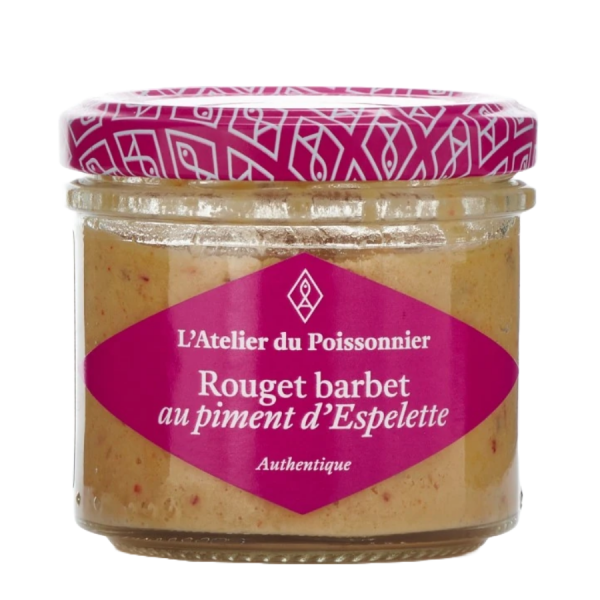 Rillettes de rouget barbet au piment d'Espelette 90g Atelier du Poissonnier
