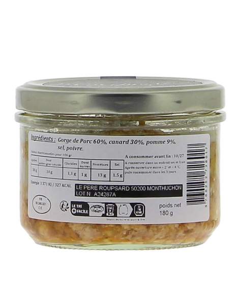 Terrine de Canard aux pommes Roupsard 180g