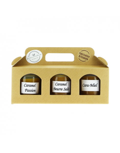 Coffret de 3 pots de caramel 3x200g Aux Douceurs du Bocage