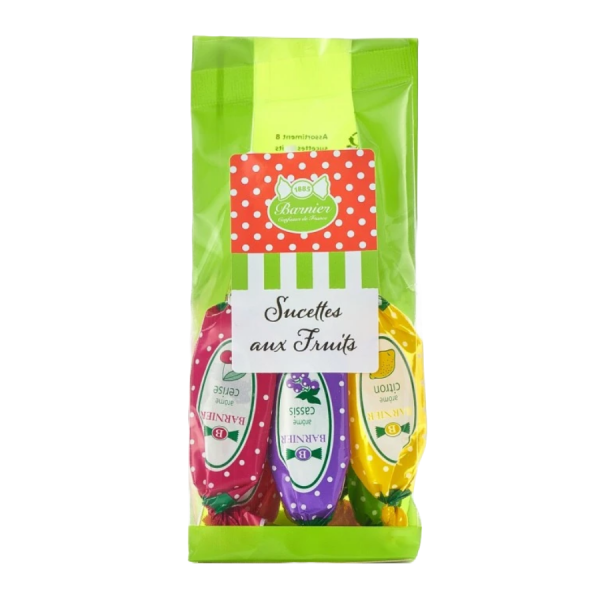 Sucettes aux fruits Bonbons Barnier 100g