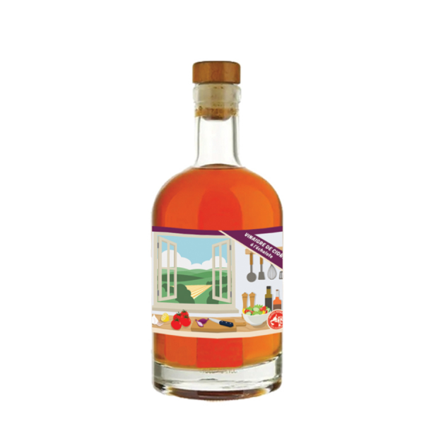 Vinaigre de cidre bio non pasteurisé Échalote Balades Normandes 20cl 5°
