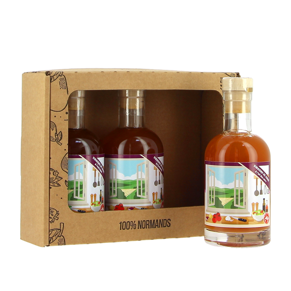 Trio vinaigres de cidre bio Ail des ours, Estragon et Échalote Balades Normandes