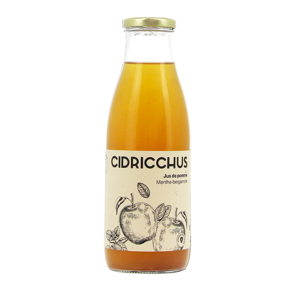 Jus de pomme menthe-bergamote Cidricchus 75cl
