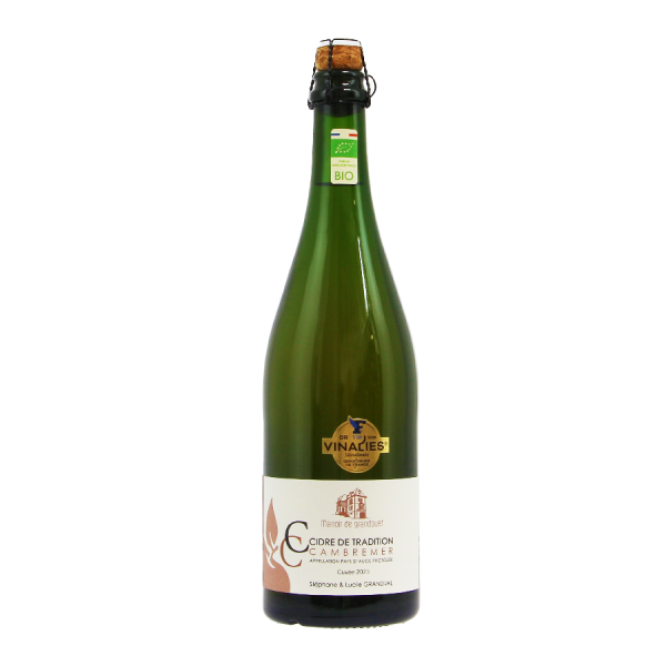 Cidre cuvée Tradition bio Grandval 4.5% 75cl