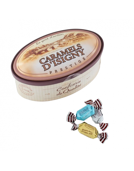 Caramels d'Isigny Assortiments boîte en fer Prestige 250g
