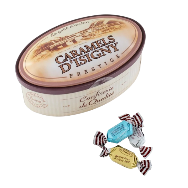 Caramels d'Isigny Assortiments boîte en fer Prestige 250g