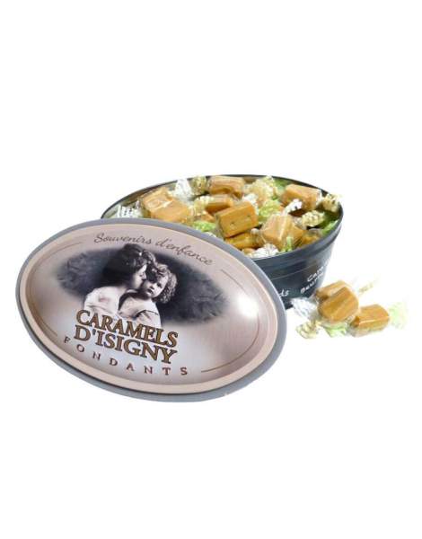 Caramels d'Isigny Assortiments boîte fer souvenir d'enfance 250g