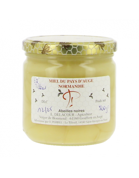 Miel d'abeilles noires Tilleul 500g Champignonnière d'Orbec