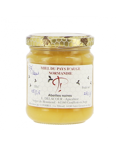 Miel d'abeilles noires Tilleul 250g Champignonnière d'Orbec
