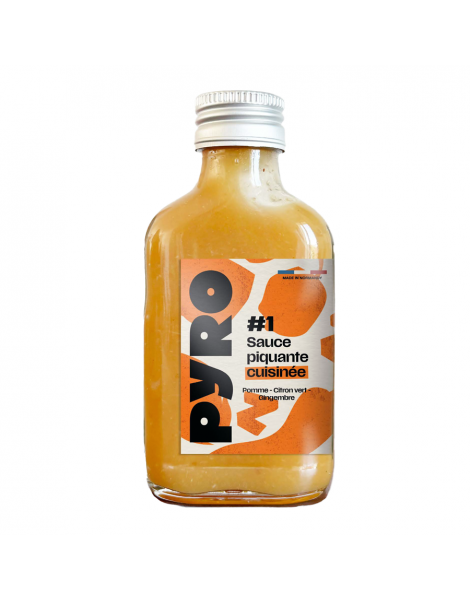 Sauce piquante Pomme Citron Gingembre 10cl Sauces Pyro