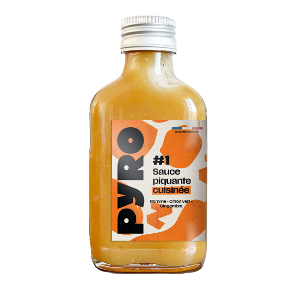 Sauce piquante Pomme Citron Gingembre 10cl Sauces Pyro