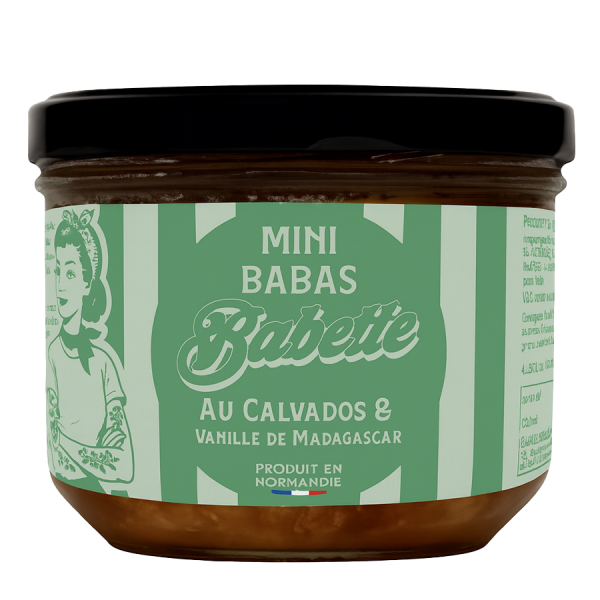 Mini babas au Calvados et vanille 120ml Terres normandes
