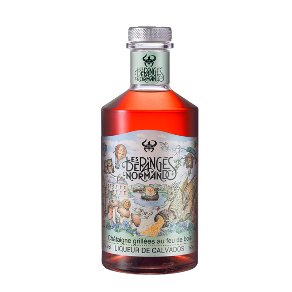 Liqueur de Calvados châtaigne 50cl 27% Les dérangés normands