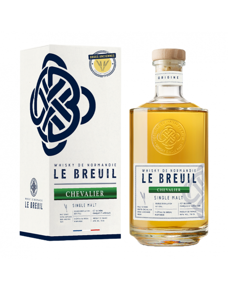 Whisky single malt Chevalier - Breuil 40% 70cl