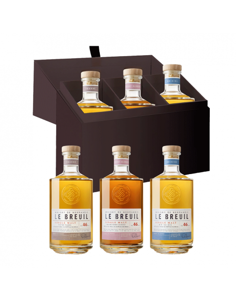 offret whiskies "Golden Promise" 3x20cl 46% Château du Breuil