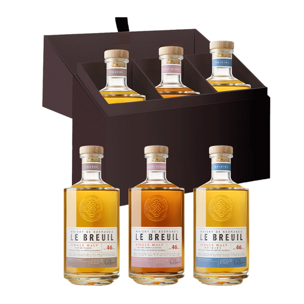 offret whiskies "Golden Promise" 3x20cl 46% Château du Breuil
