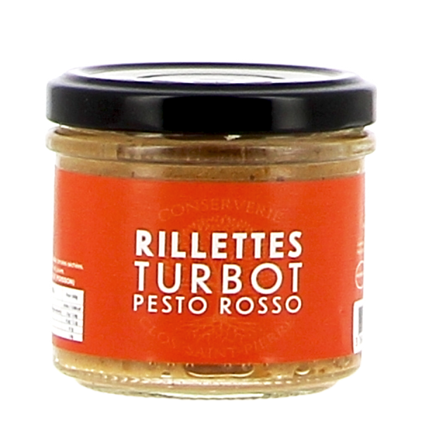 Rillettes turbot pesto rosso Le Clos Saint-Pierre 100g