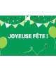 Carte imprimée Joyeuse Fête