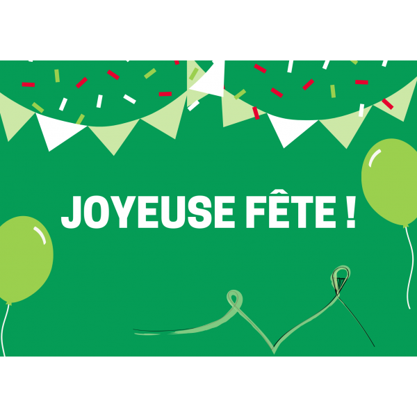 Carte imprimée Joyeuse Fête