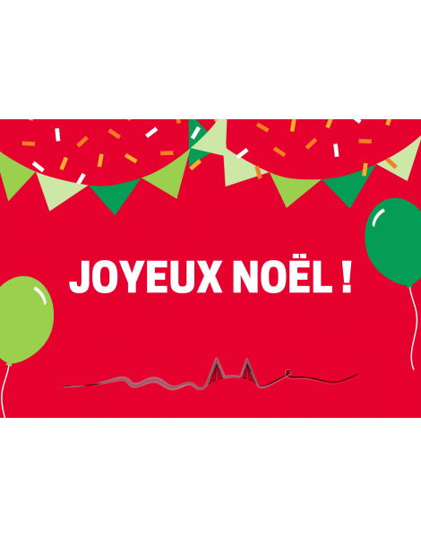 Carte imprimée Joyeux Noël
