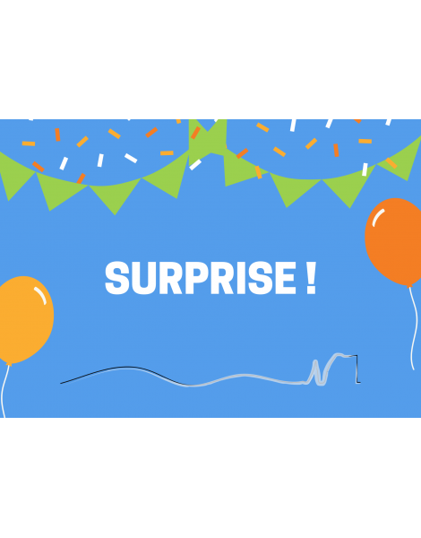Carte imprimée Surprise